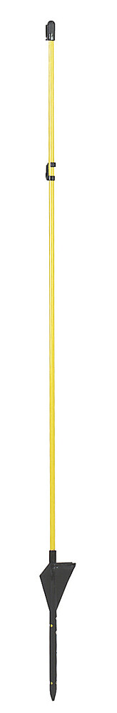 Oval-Fiberglaspfahl gelb/schwarz (10Stk) 