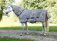 Fliegendecke Zebra inkl. Halsteil, 135cm
