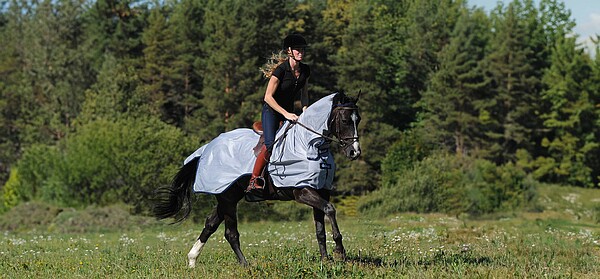 Bucas Buzz-Off Riding Blue 145 cm  