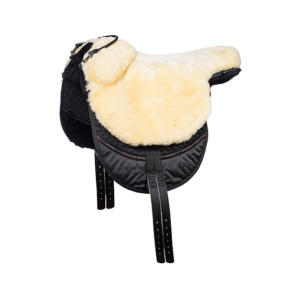 Macon Fell-Reitkissen Full natur/schwarz 
