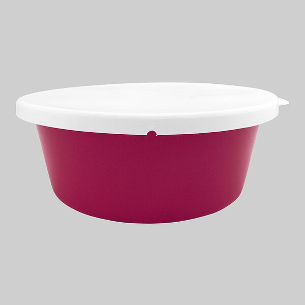 Müsli-Schale 5 Liter mit Deckel magenta  