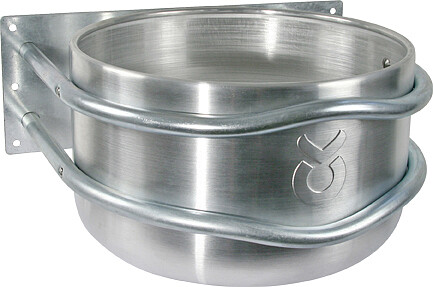 Alu Futtertrog rund, 44x38x25 cm  