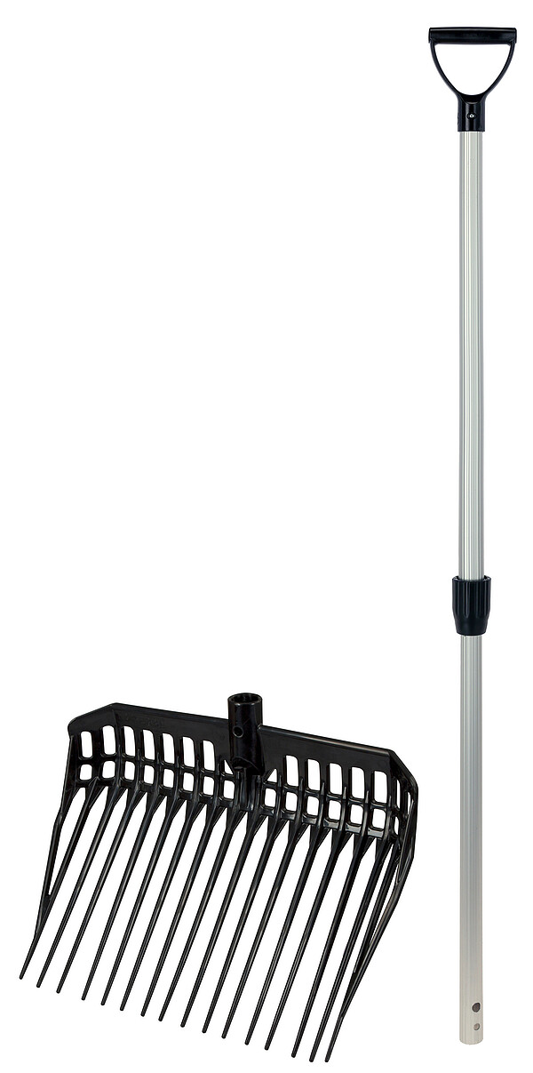 Ecofork Dunggabel / Alu Teleskopstiel  