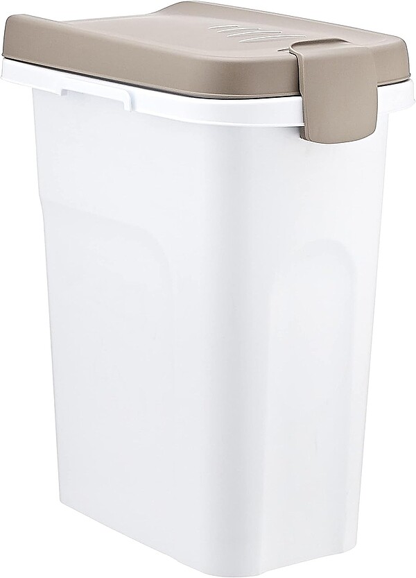 Futtercontainer 15 lt, braun/weiß  
