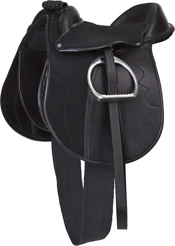 Sattelset Economy Pony schwarz (inkl.Gur 
