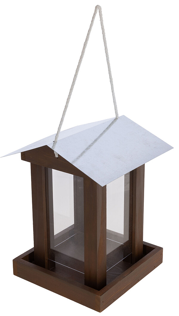 Vogelfutterhaus Jochberg, Holz/Metall  