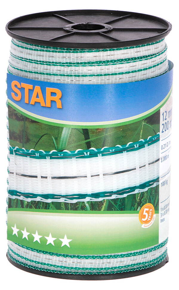 Weidezaunband Star 200m 10mm  