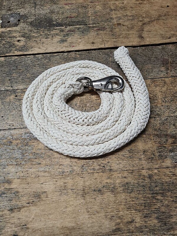 Jumbo Führstrick mit Bullsnap silber  