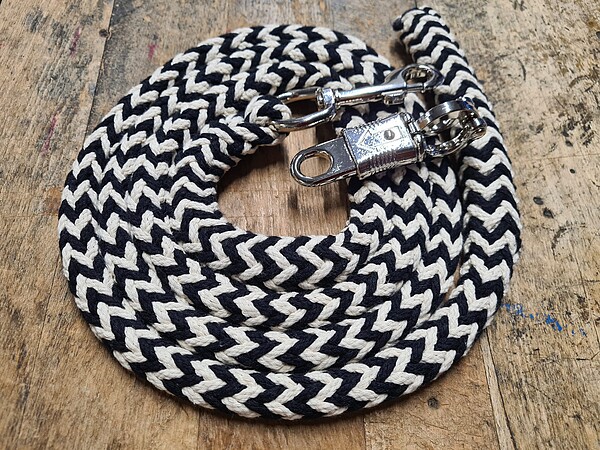 Jumbo Führstrick mit Panikhaken silber  