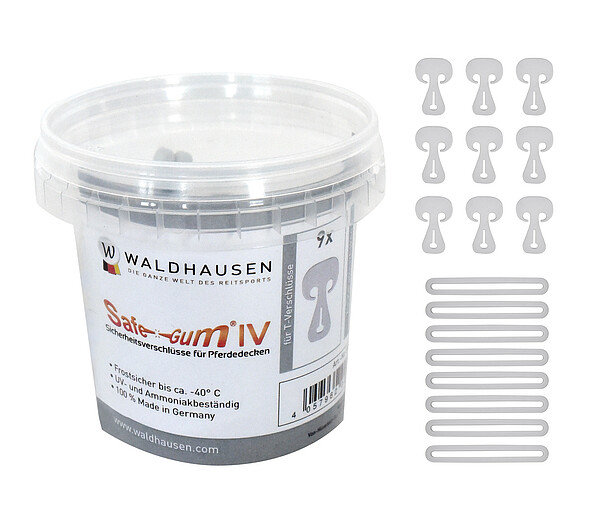 Safe-Gum silbergrau 18er Set  