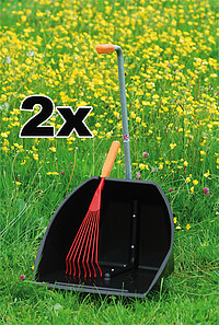 2x Speedskip Bollensammler + Harke  