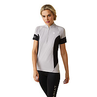 Cambria Jersey 1/​4 Zip SS slvs/​blk  