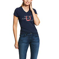Damen T-​Shirt Puff Print Logo  