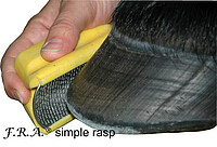 Simple Rasp, fine/​gelb, Hufraspel 