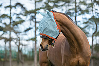 Amigo FlyMask Pony Aqua/​Orange  