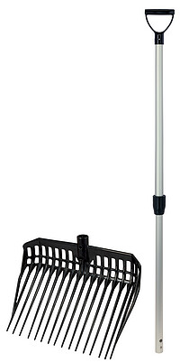 Ecofork Dunggabel / Alu Teleskopstiel 