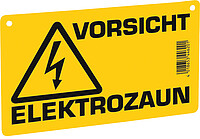 Euro Guard Schild "Vorsicht Elektrozaun" 