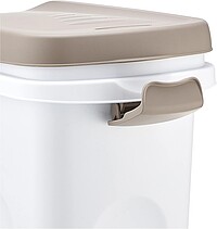 Futtercontainer 15 lt, braun/weiß  