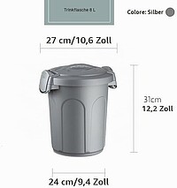Futtertonne Speedy, ca.3kg 8 l 24x27x31c 