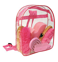 Putzrucksack für Kinder gefüllt, pink  