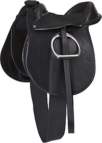 Sattelset Economy Pony schwarz (inkl.​Gur