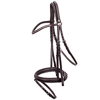 Trensenzaum Oslo espresso/​silber WB  