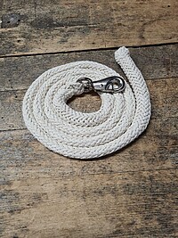 Jumbo Führstrick mit Bullsnap silber 