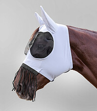 Fliegenmaske Puck mit Nasenfransen 