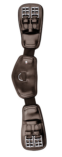 Lederkurzgurt Elastik braun, 50 cm 
